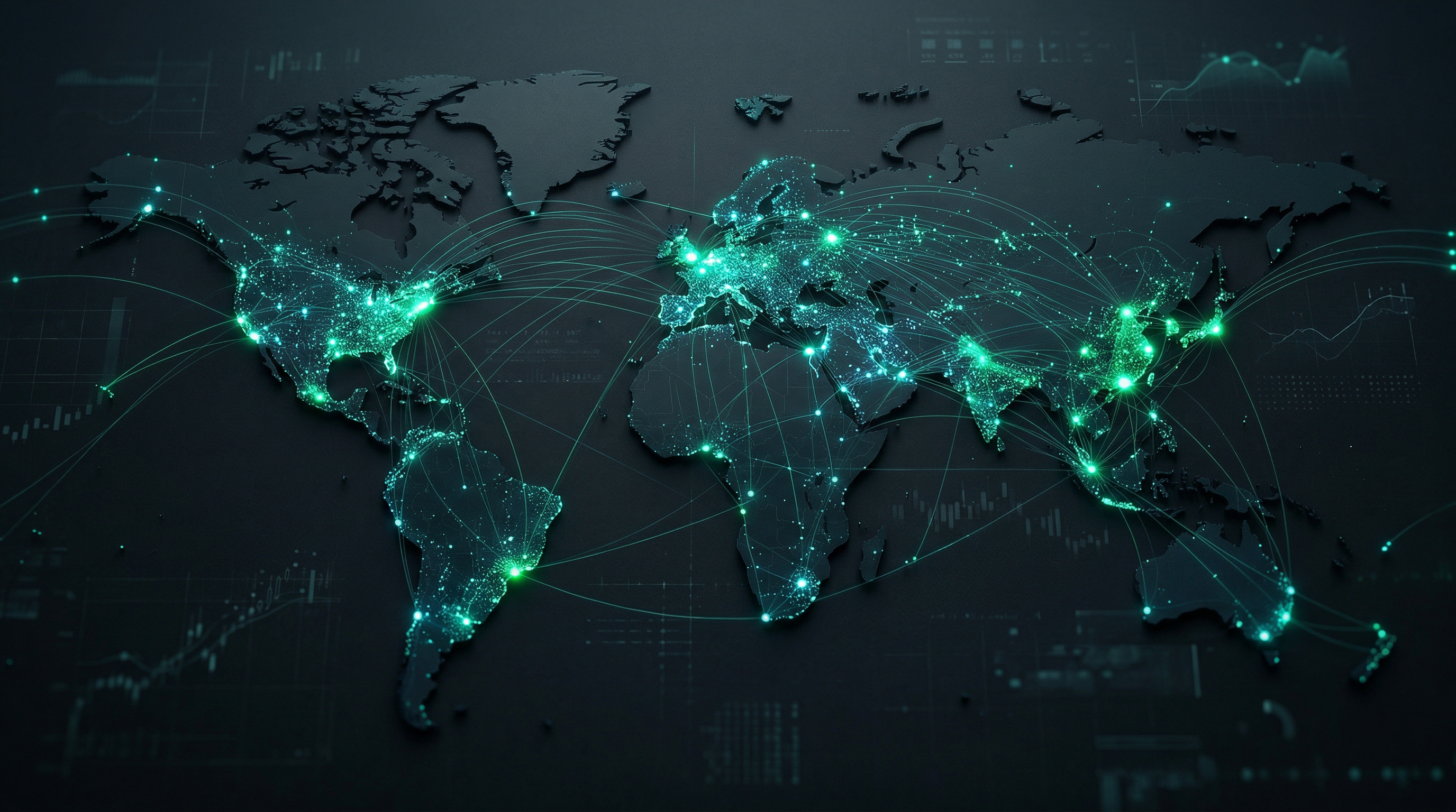 Global financial markets data visualization